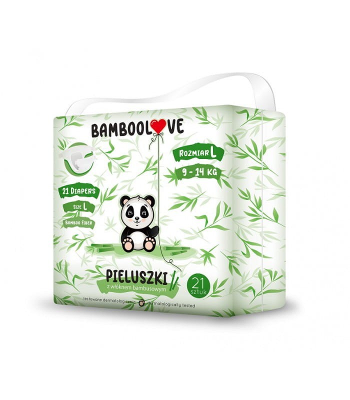 Bambusowe pieluszki jednorazowe, rozmiary / BambooLove