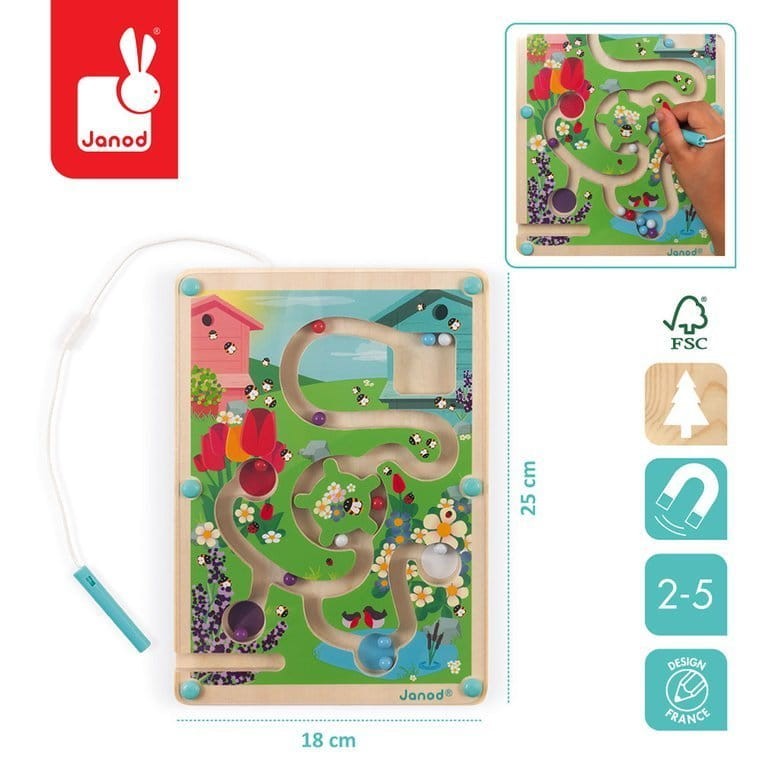 Magnetyczny labirynt Łąka / Janod