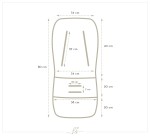 Dwustronna wkładka do wózka - Happy Bear / BabySteps