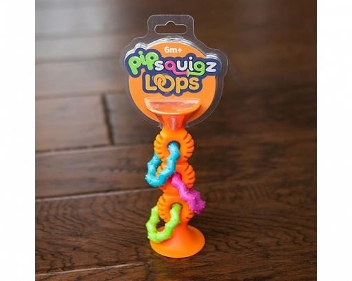 Bobo Przyssawki - grzechotka pomarańczowa / Fat Brain Toys