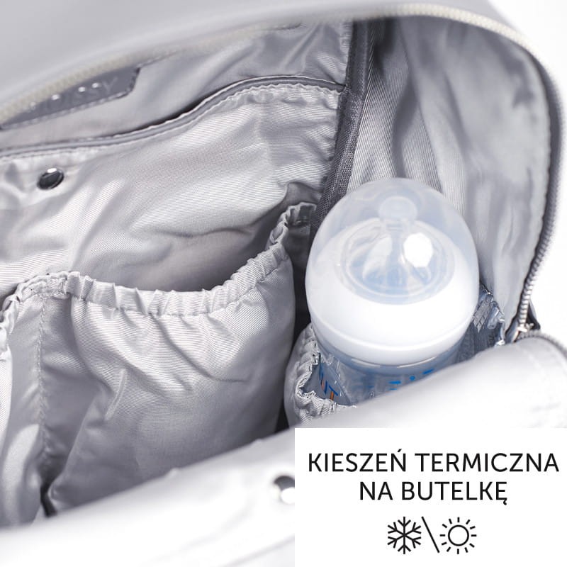 Plecak dla mamy MOON light gray / Joissy