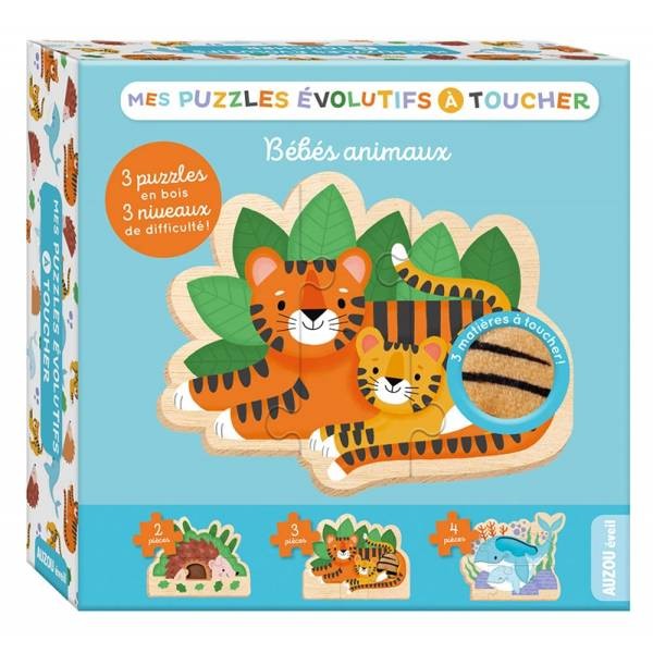 Puzzle ewolucyjne dotykowe Zwierzątka / Auzou