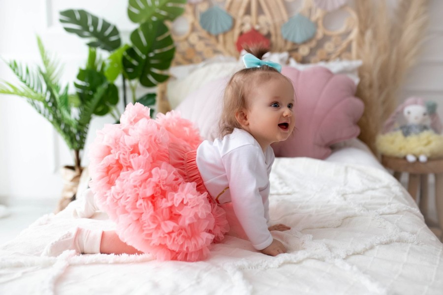 Spódnica Pettiskirt - grejpfrut RÓŻNE ROZMIARY / Manufaktura Falbanek