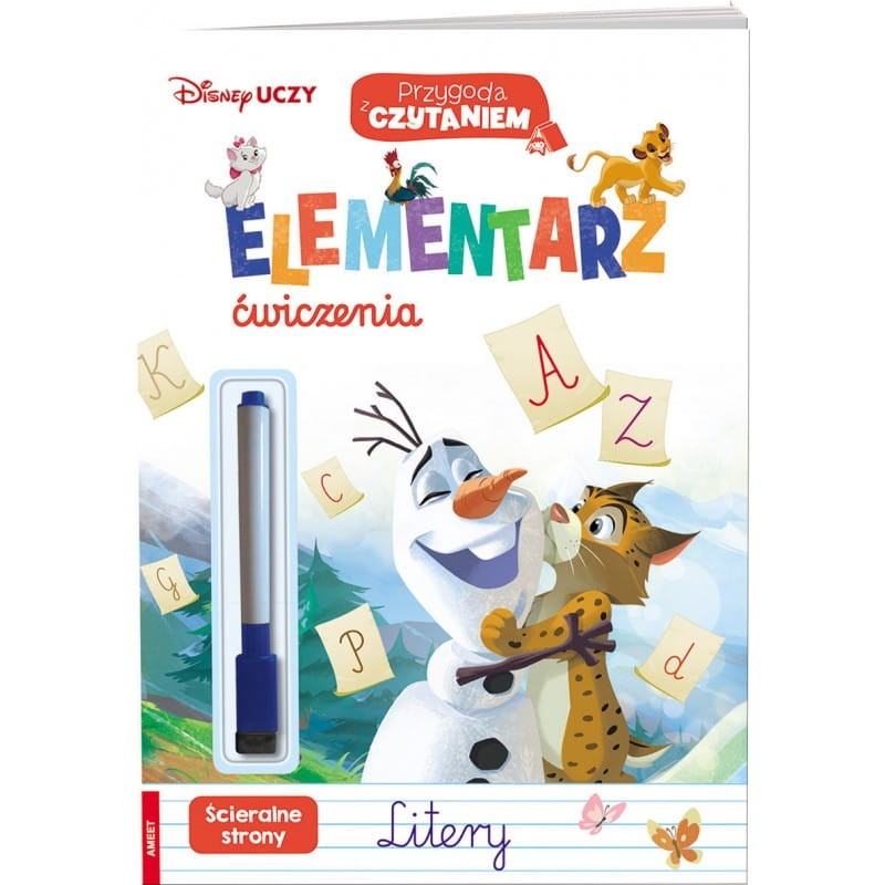 Disney uczy - Elementarz, ćwiczenia, litery / Wydawnictwo AMEET