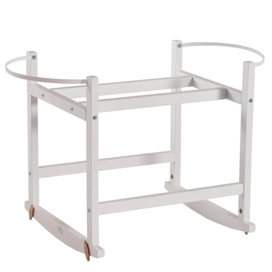 KOŁYSKA do kosza Mojżesza ROCKINGBABY - Biała / AhojBaby