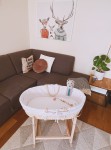 KOŁYSKA do kosza Mojżesza ROCKINGBABY - Biała / AhojBaby