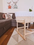 KOŁYSKA do kosza Mojżesza ROCKINGBABY - Biała / AhojBaby