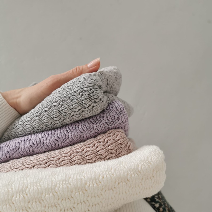 Kocyk otulacz bambusowy- motylek, pudrowy beż / Lullalove