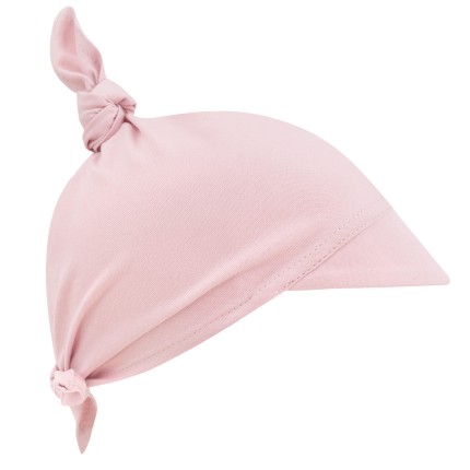 Bambusowa chustka z daszkiem pudrowa / Samiboo