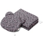 Pościel dziecięca BAWEŁNA Flowers Black / Cosy Cott