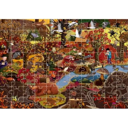 Jesień w lesie PUZZLE / Wydawnictwo Nasza Księgarnia