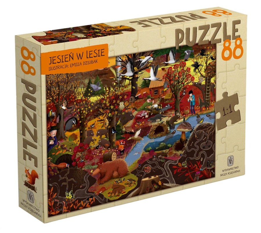 Jesień w lesie PUZZLE / Wydawnictwo Nasza Księgarnia