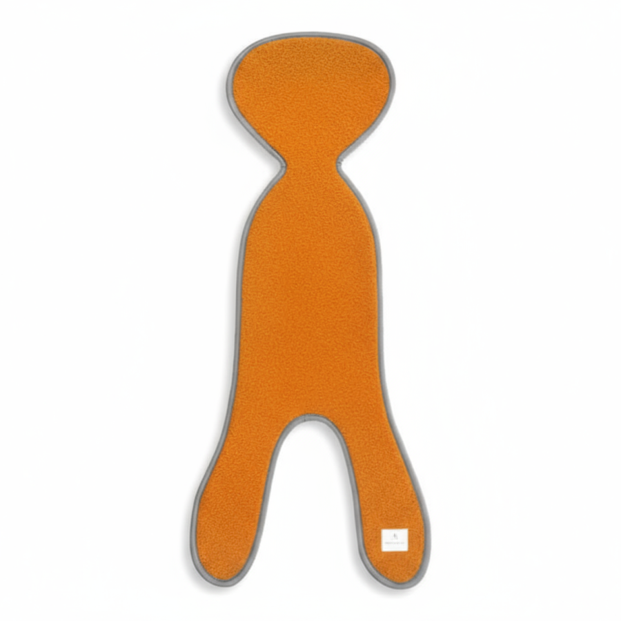 Wkładka antypotowa do fotelika z wełny merino 0-13 kg - pomarańczowa / Simple Wool