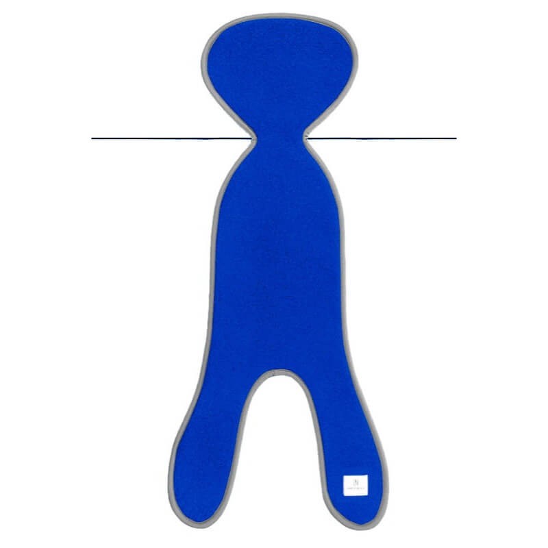 Wkładka antypotowa do fotelika z wełny merino 0-13 kg - niebieska / Simple Wool