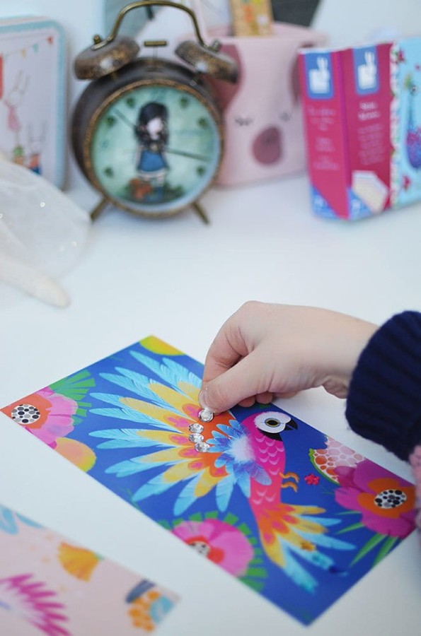 Zestaw artystyczny czarodziejskie cyrkonie - Piękne ptaki 7+ /Janod