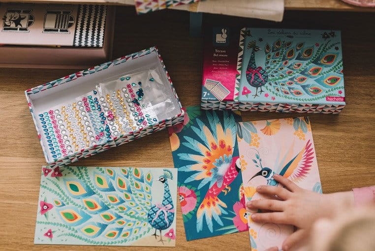 Zestaw artystyczny czarodziejskie cyrkonie - Piękne ptaki 7+ /Janod