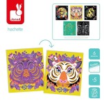 Zestaw kreatywny do zdrapywania - Zwierzęta świata 5+ / Janod