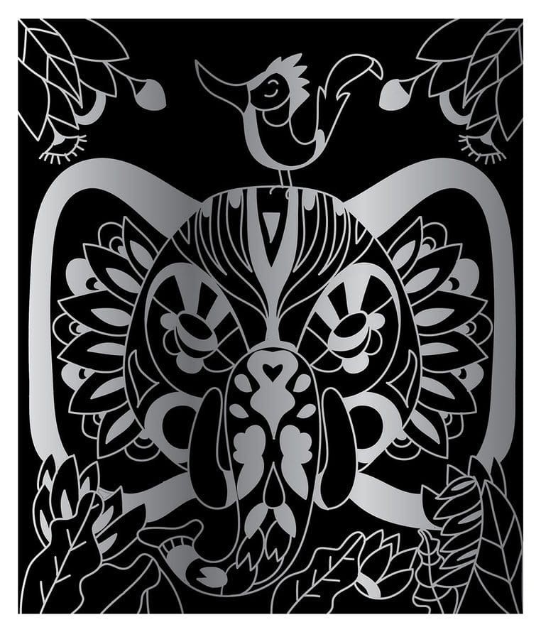 Zestaw kreatywny do zdrapywania - Zwierzęta świata 5+ / Janod