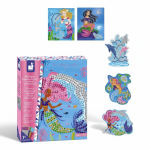 Zestaw kreatywny Mozaika Delfiny i syreny 7+, Janod