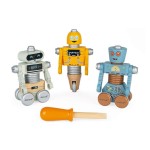 Drewniane roboty do składania ze śrubokrętem Brico'kids / Janod