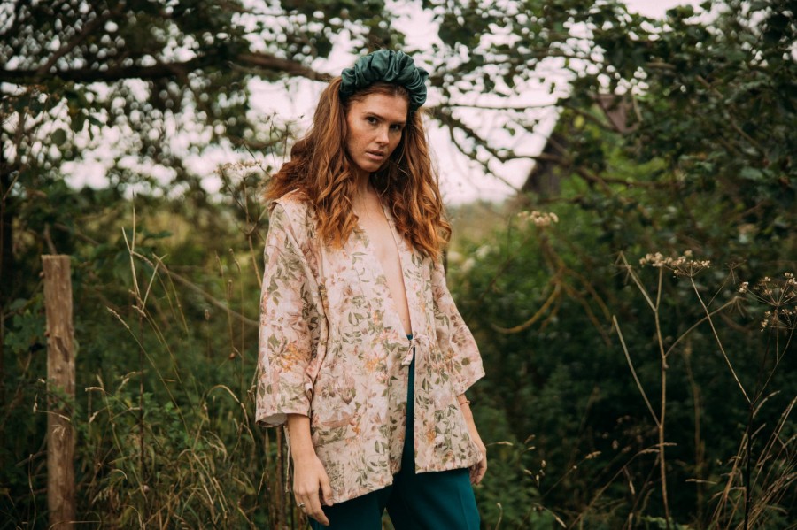 Royal Headband Linen Pine Green / Looks by LUKS