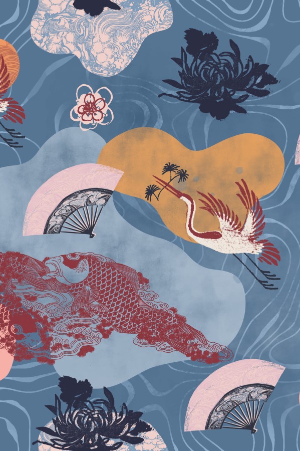 Turban Diversity No.2 Yuzen Paper RÓŻNE ROZMIARY / Looks by LUKS