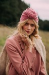 Turban No.2 Velvet Dusty Pink RÓŻNE ROZMIARY / Looks by LUKS