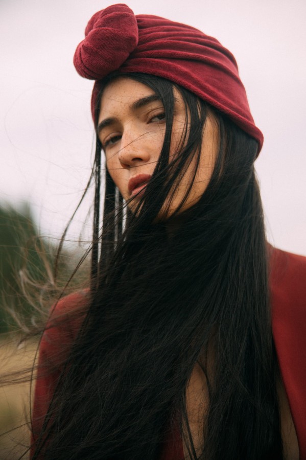 Turban No.2 Velvet Crimson Red RÓŻNE ROZMIARY / Looks by LUKS