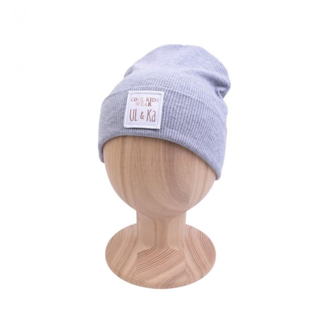 Czapka prążkowana GREY LINE różne rozmiary / UL&KA
