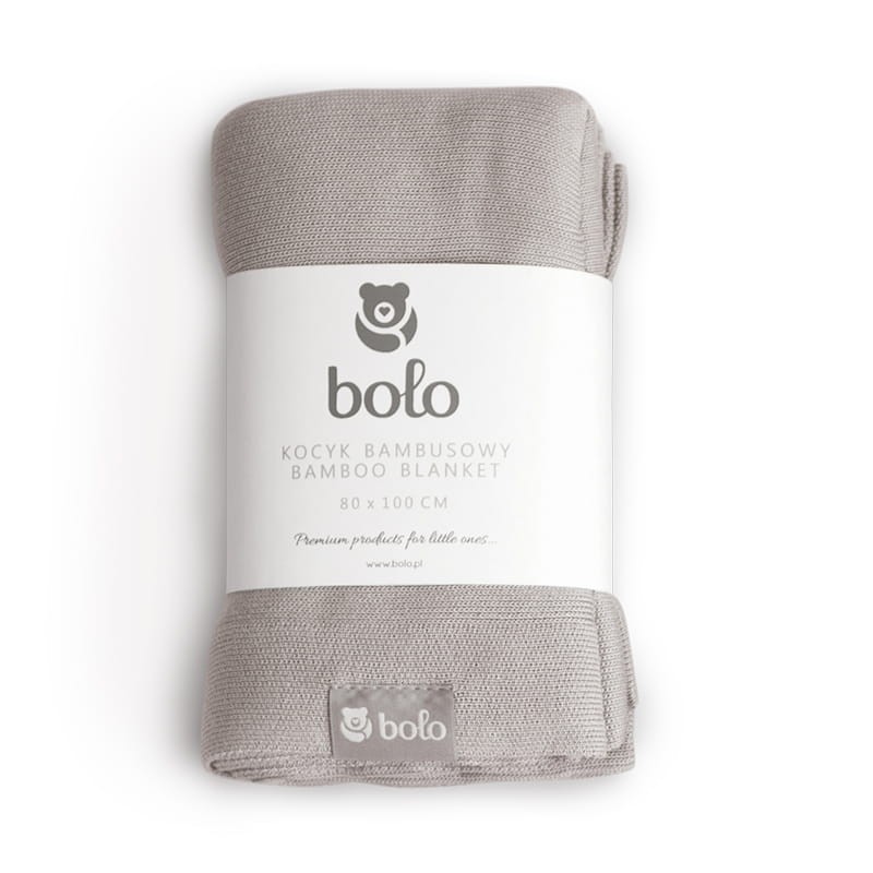 ekki kocyk bambusowy 80×100 – szary / Bolo