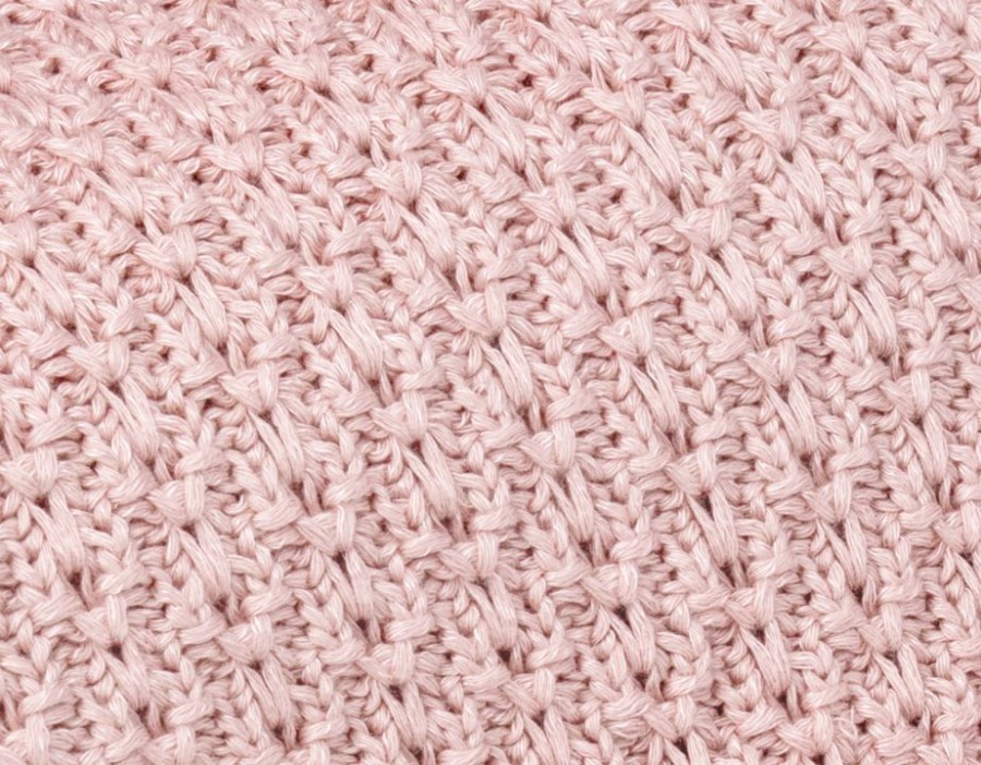 Bambusowy kocyk powder pink 80x100 - chain / My MEMI
