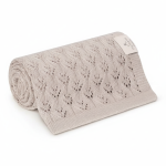 Ażurowy kocyk bambusowy 80x100 light beige / My Memi