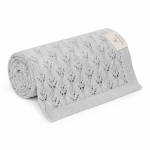 Ażurowy kocyk bambusowy 80x100 light grey / My Memi
