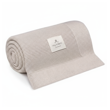 Bambusowy kocyk light beige 80x100 - classic / My Memi