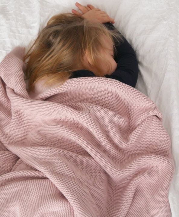 Bambusowy kocyk powder pink 80x100 - classic / My Memi