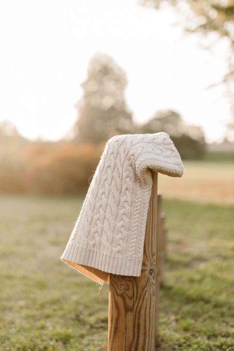 Kocyk WARKOCZ ze 100% wełny merino warm beige - premium collection/ My Memi