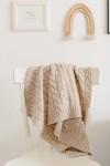 Kocyk WARKOCZ ze 100% wełny merino warm beige - premium collection/ My Memi