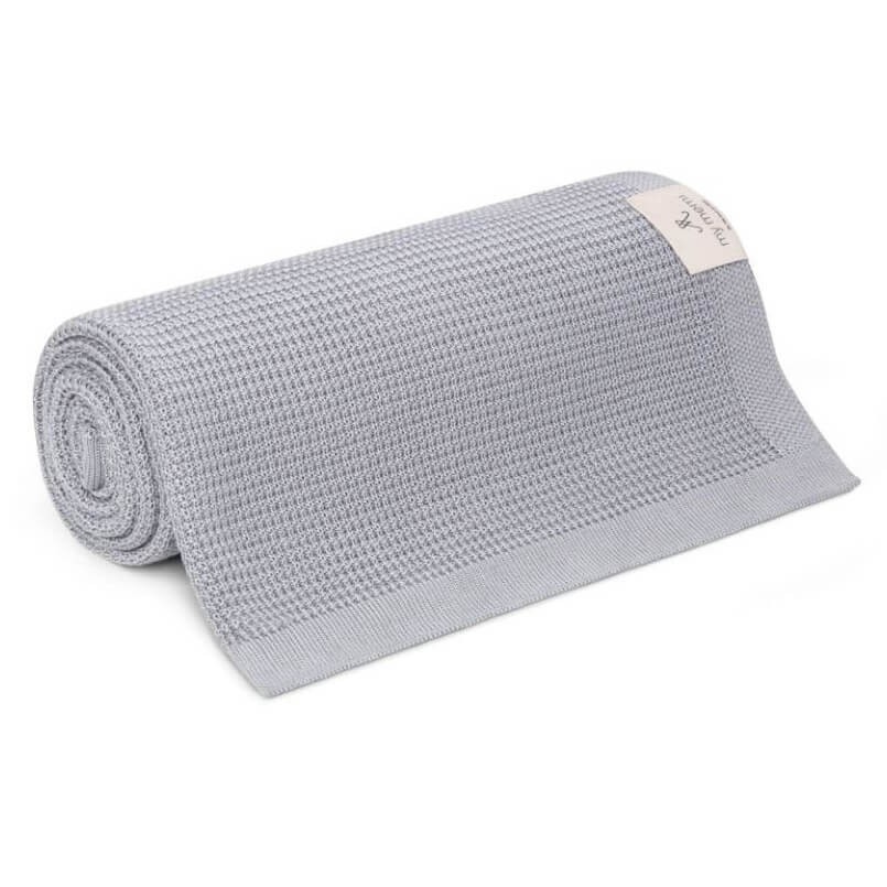 Lekki eukaliptusowy kocyk 80x100 silver - eco collection / My Memi