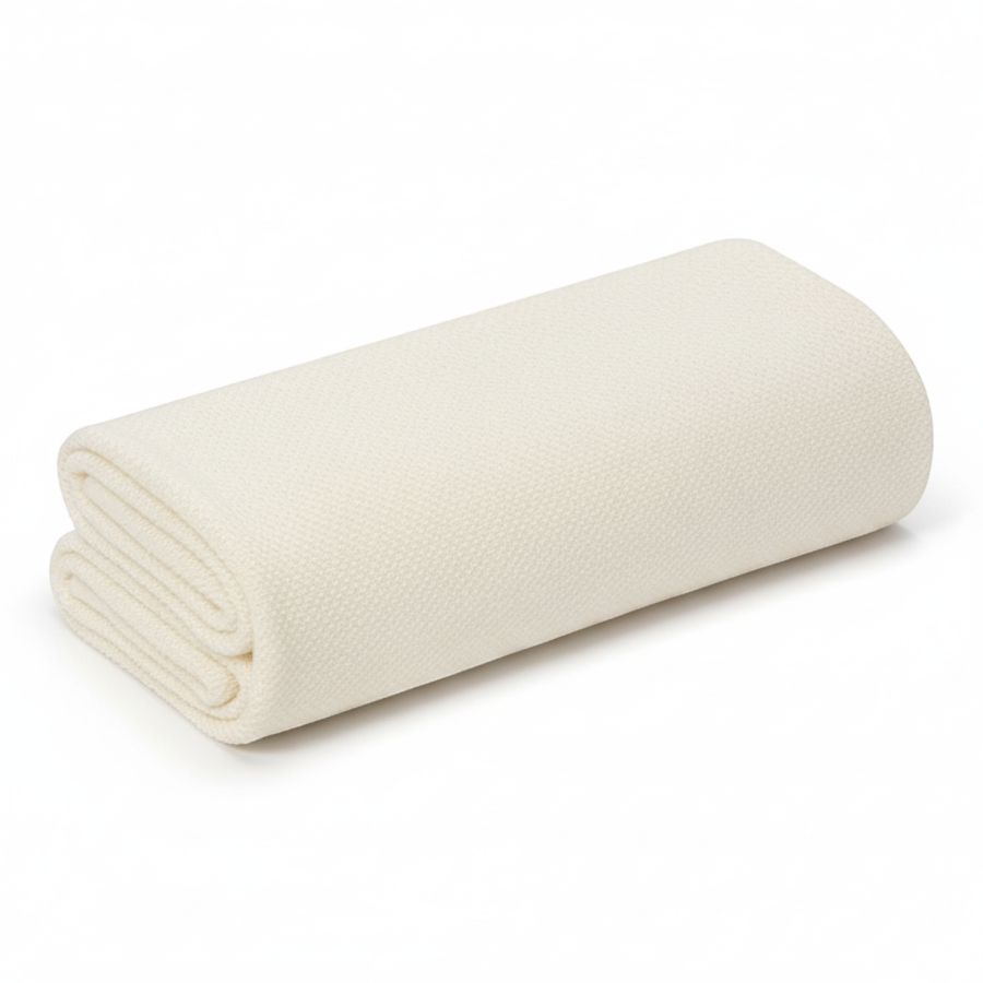 Bambusowy otulacz / lekki kocyk z jonami srebra 100x100 cream / My Memi