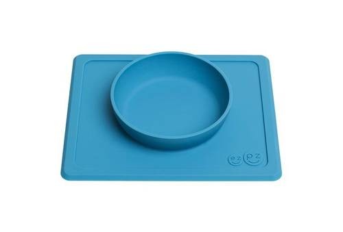 Silikonowa miseczka z podkładką 2w1 Mini Bowl niebieski / EZPZ