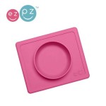 Silikonowa miseczka z podkładką 2w1 Mini Bowl różowy / EZPZ