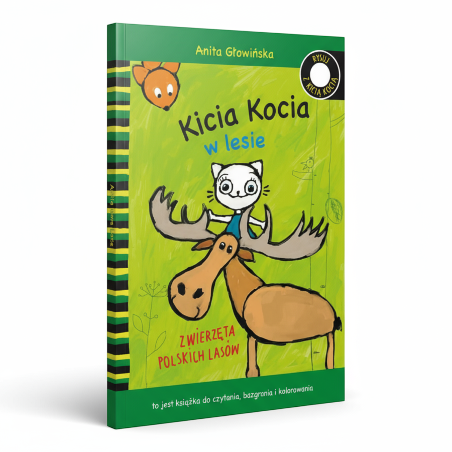 Kicia Kocia w lesie. Zwierzęta polskich lasów - kolorowanka / Wydawnictwo Media Rodzina