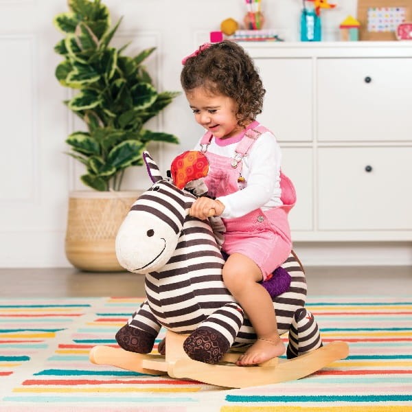 Rodeo Rocker Kazoo – pluszowa ZEBRA na biegunach / B.Toys