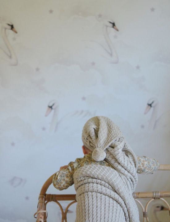 Kocyk bambusowy z kapturkiem 90x90 light beige / My Memi
