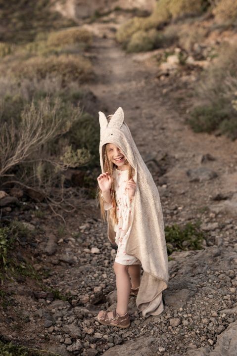 Bambusowy ręcznik beige - rabbit