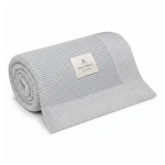 Bambusowy kocyk light grey 80x100 - classic / My Memi