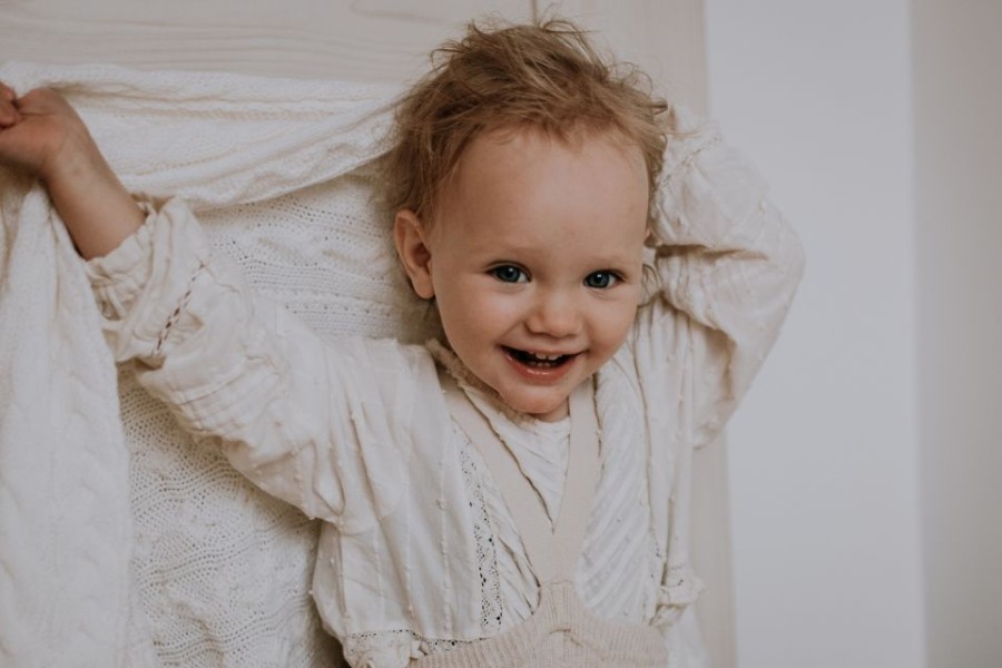 Kocyk WARKOCZ ze 100% wełny merino cream - premium collection/ My Memi