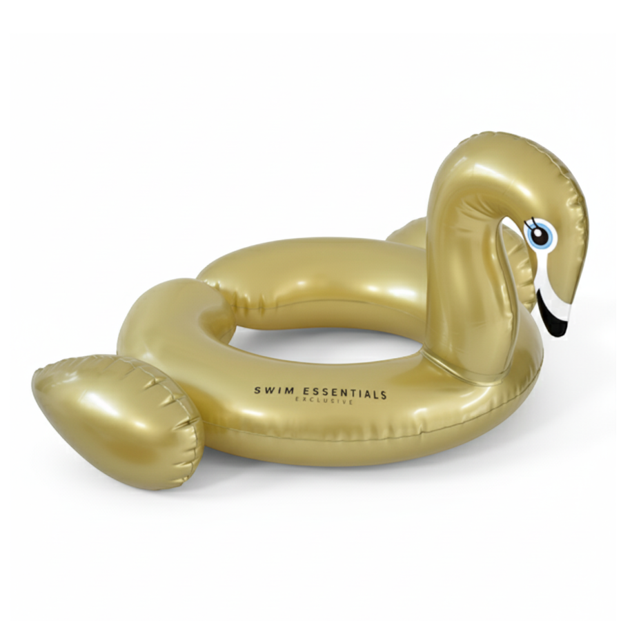 Dmuchany Łabędź gold / The Swim Essentials