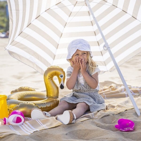 Dmuchany Łabędź gold / The Swim Essentials