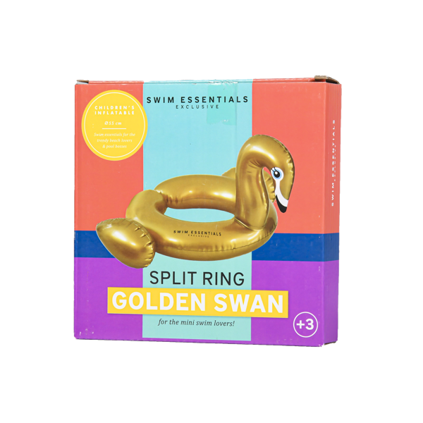 Dmuchany Łabędź gold / The Swim Essentials